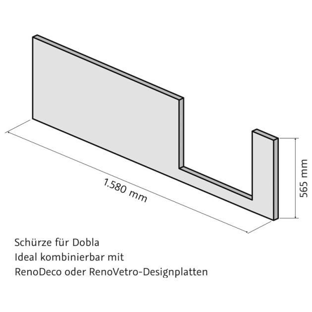 HSK Dobla Badewannenschürze
