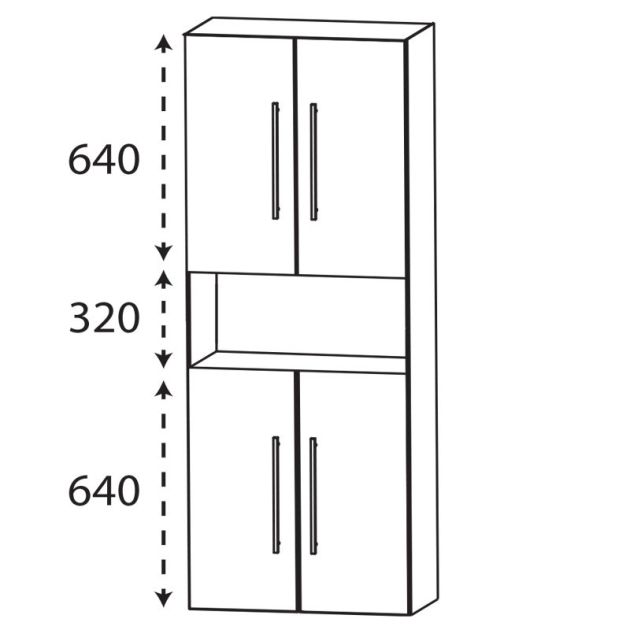Laguna Ergänzungsschrank Hochschrank