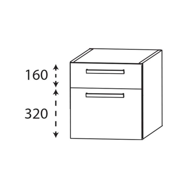 Laguna Platino 2.0 Plattenunterschrank