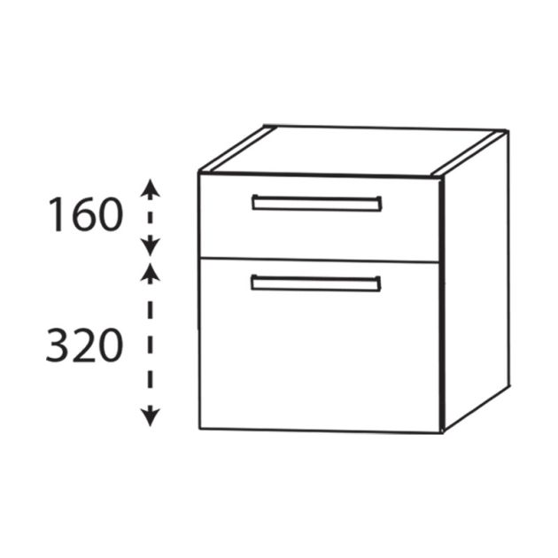 Laguna Platino 2.0 Plattenunterschrank