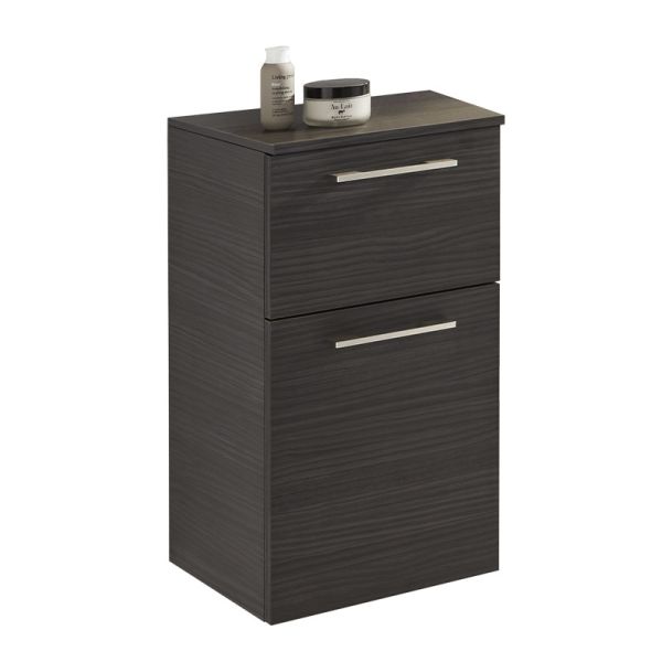 Badea Highboard 30 cm, 1 Auszug, 1 Tür, 1 Glaseinlegeboden, Abdeckplatte