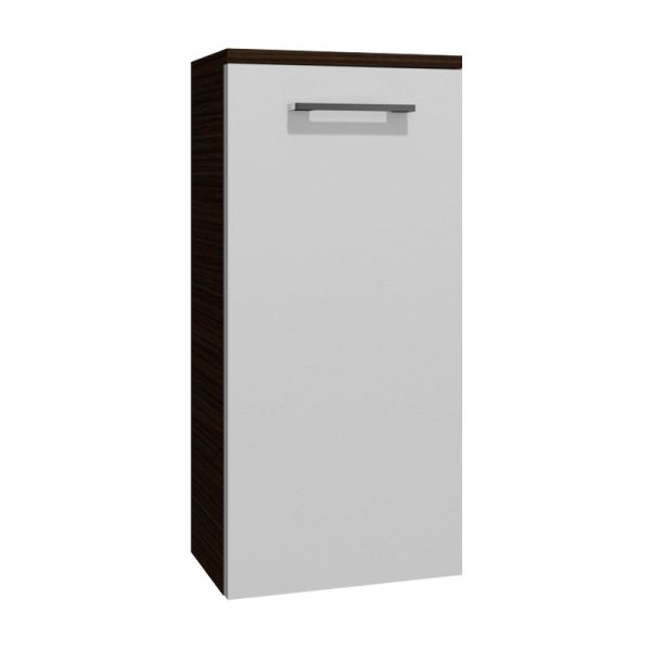 Badea Highboard 30 cm, 1 Tür, 2 Glaseinlegeböden, Abdeckplatte