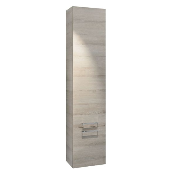Badea Ergänzungsmöbel Hochschrank - 35 cm, 2 Türen, 4 Glaseinlegeböden