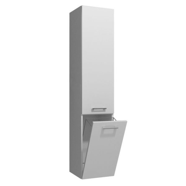 Badea Ergänzungsmöbel Hochschrank 35 cm, 1 Tür, 1 Wäschekippe