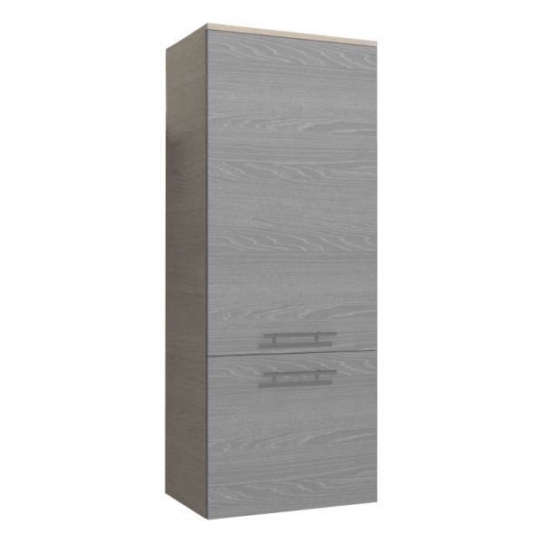 Badea Mittelschrank 50 cm, 1 Tür, 1 Auszug, 3 Glaseinlegeböden, Abdeckplatte