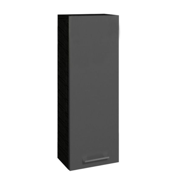 Badea Oberschrank Wandschrank - 30 cm, 1 Tür, 2 Glaseinlegeböden