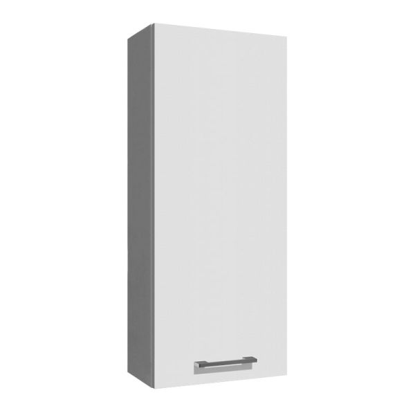 Badea Oberschrank Wandschrank - 35 cm, 1 Tür, 2 Glaseinlegeböden