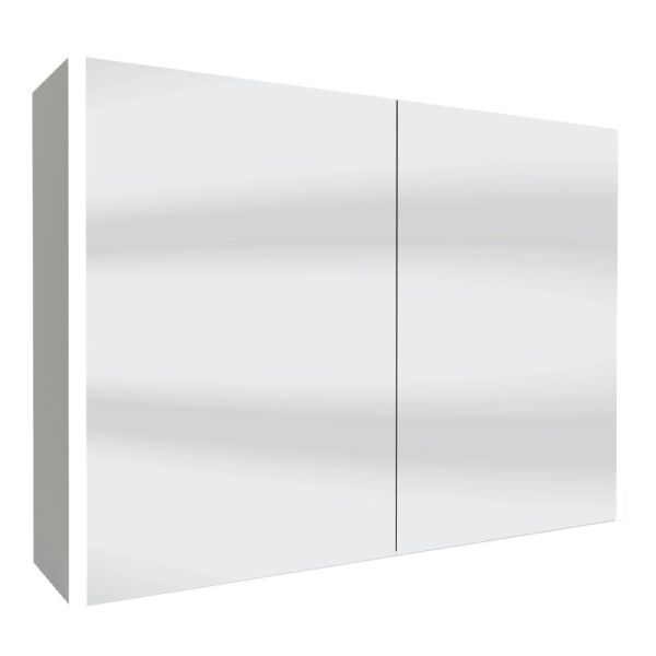 Badea Spiegel Spiegelschrank - 100 cm, 2 Türen, doppelt verspiegelt