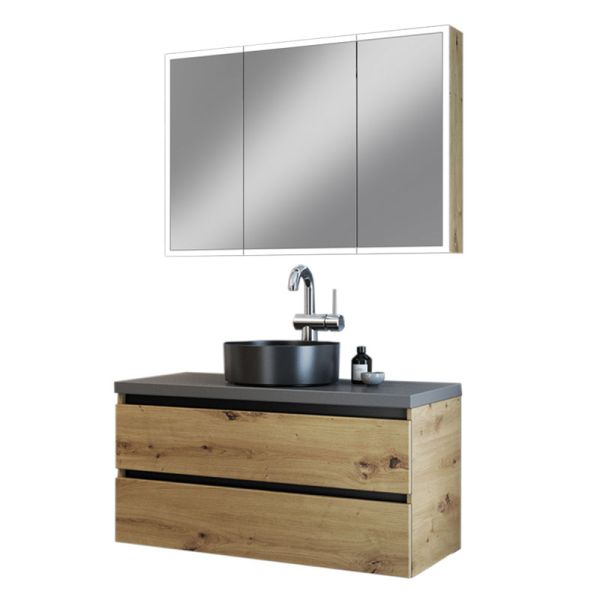 Badea Pure Badmöbel Set 18 - 100 cm