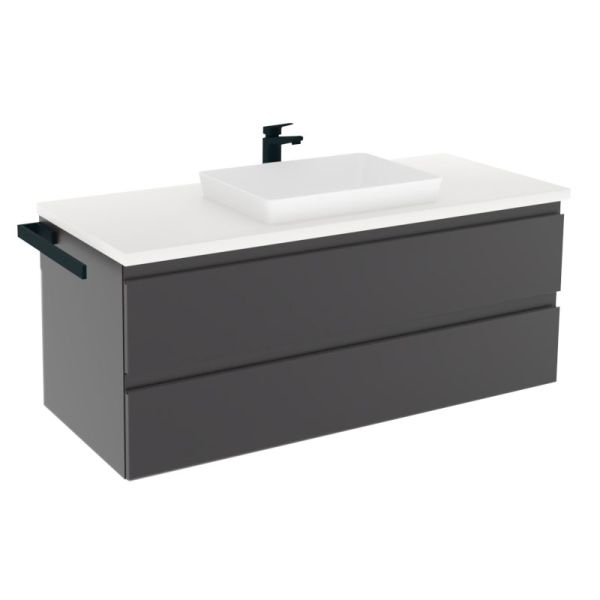 b collection b straight Waschtisch mit Unterschrank 22 - 121,2 cm