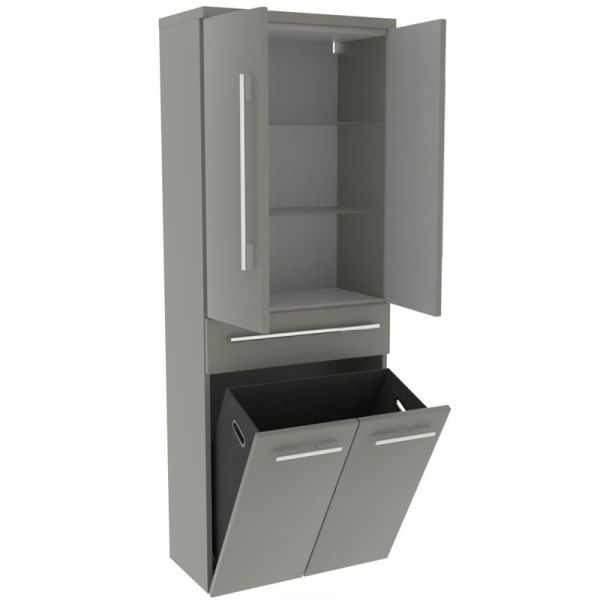b collection b brace Hochschrank mit Wäschekippe 60 cm geöffnet