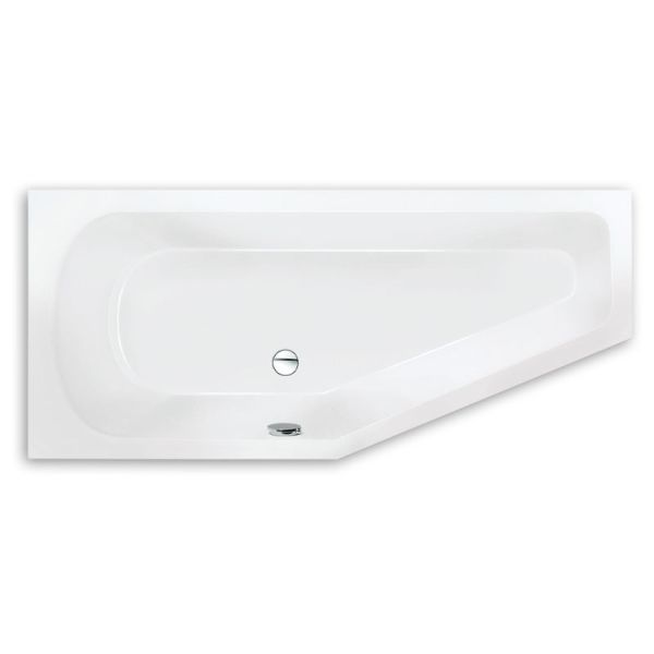 badshop.de Classic Eck-Badewanne - 170 / 75 asymmetrisch rechts