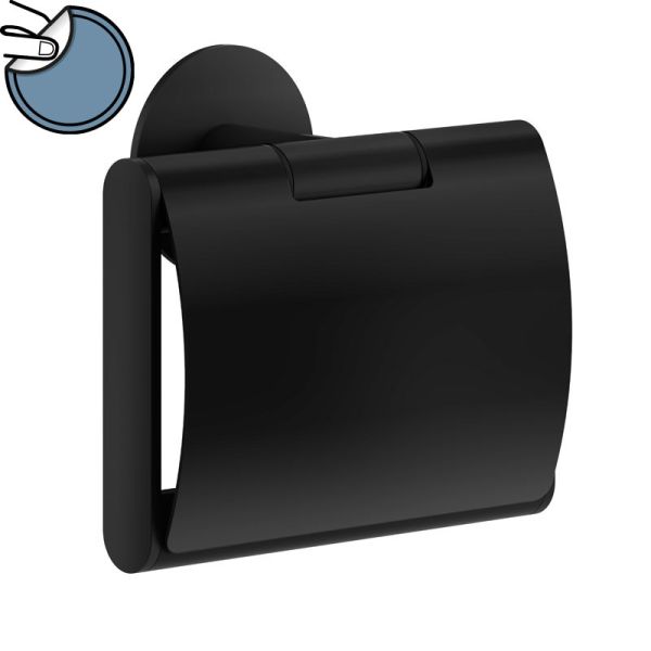 badshop.de Design Papierrollenhalter Toilettenpapierhalter schwarz