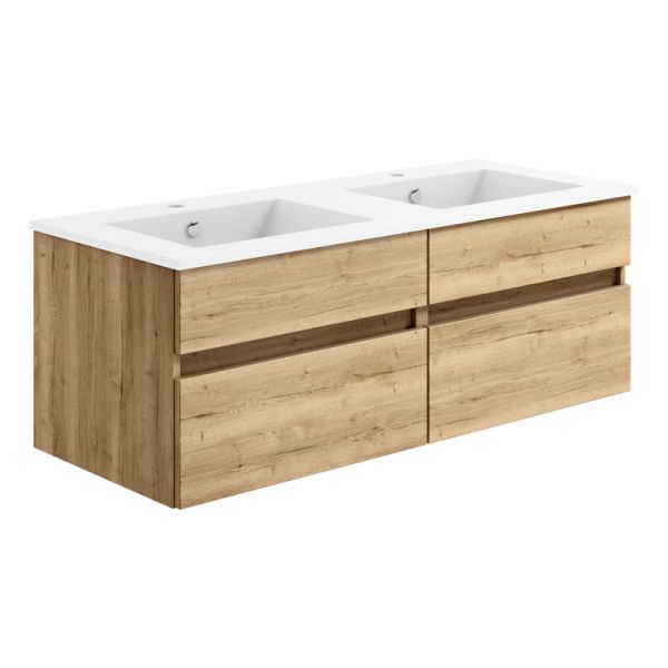 badshop.de Aurora Waschtisch mit Unterschrank - 122 cm, Unterschrank Profilansic