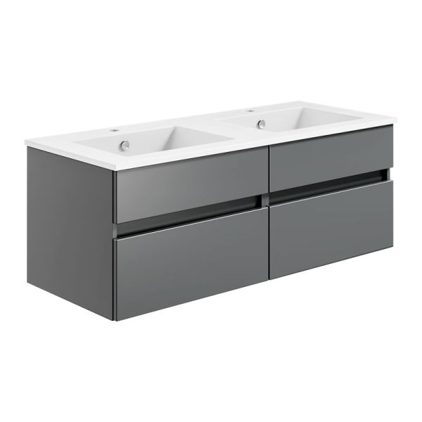 badshop.de Aurora Waschtisch mit Unterschrank - 122 cm, Unterschrank Profilansi