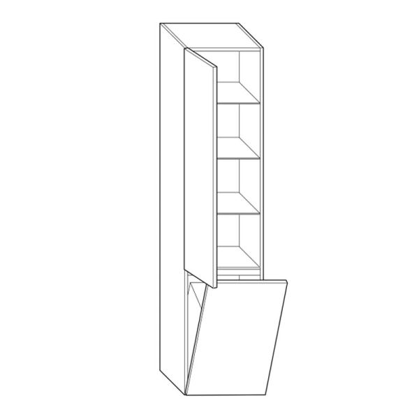 Burgbad Accura Hochschrank 40 cm Skizze