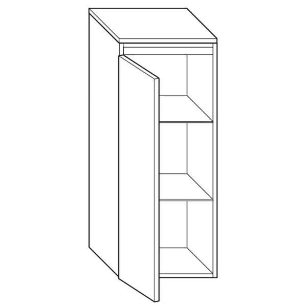Burgbad Accura Highboard 40 cm Skizze