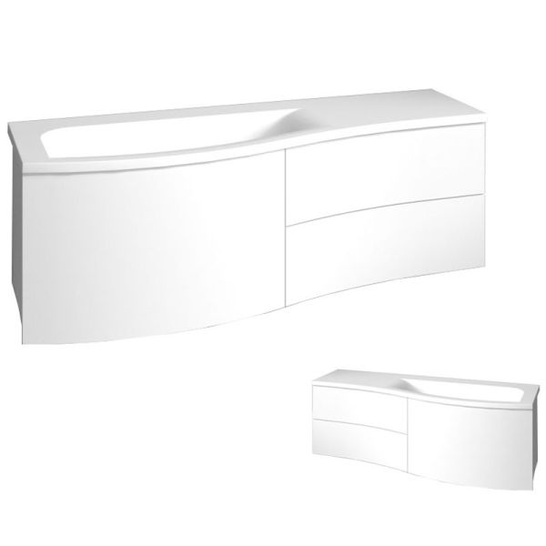 Burgbad Sinea 1.0 Waschtisch mit Unterschrank Set 3 - 141 cm