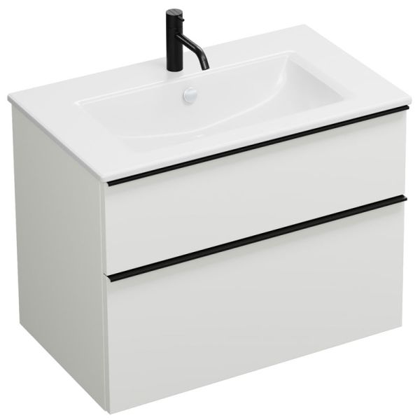 Burgbad Eqio Waschtisch mit Unterschrank Slim Set 2 - 82 cm