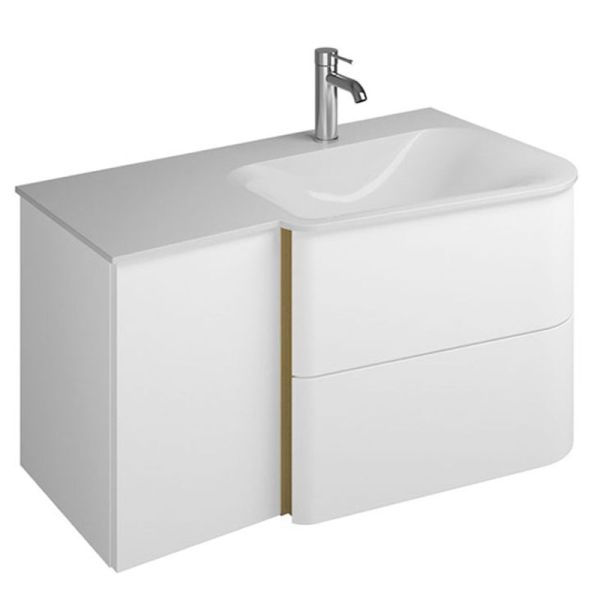 Burgbad Badu Waschtisch mit Unterschrank Set 2 - 92 cm
