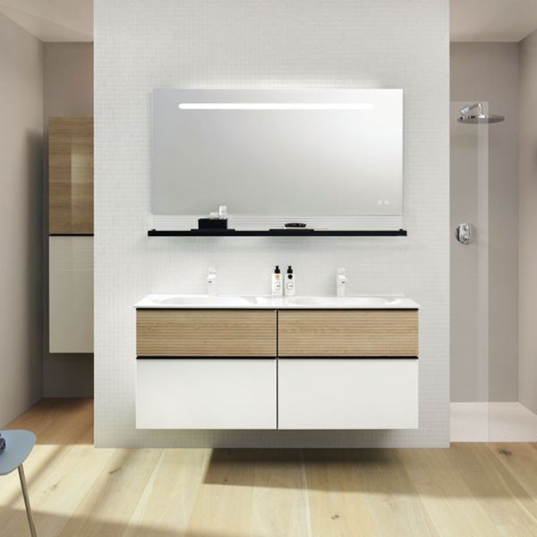 Burgbad Fiumo Badmöbel Set 18 - 142 cm Ambientebild
