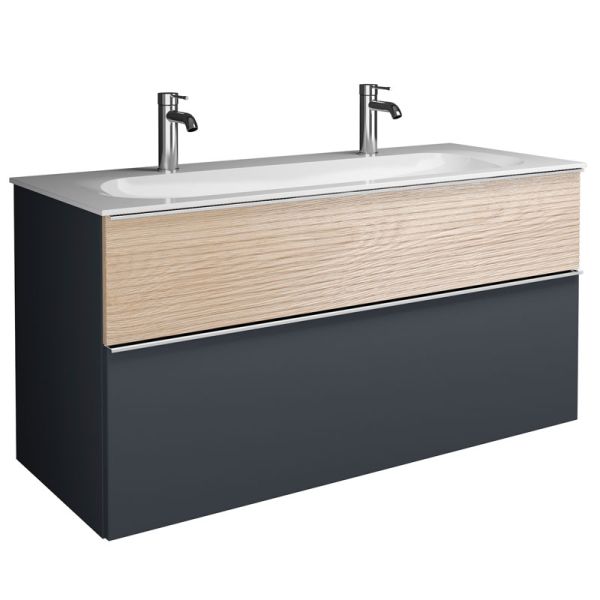 Burgbad Fiumo WTU-Set 5 - 122 cm Graphit mit