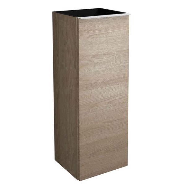 Burgbad Fiumo Highboard 35 cm - Schwarz/Eiche