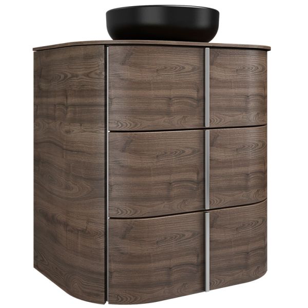 Burgbad Lavo 2.0 Aufsatzwaschtisch, Konsolenplatte, Unterschrank 71 cm