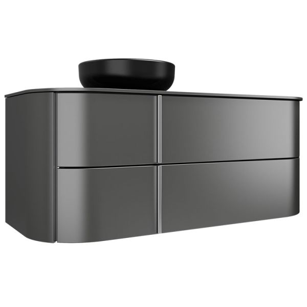 Burgbad Lavo 2.0 Waschtisch mit Unterschrank - 121 cm, Keramik-Aufsatzbecken