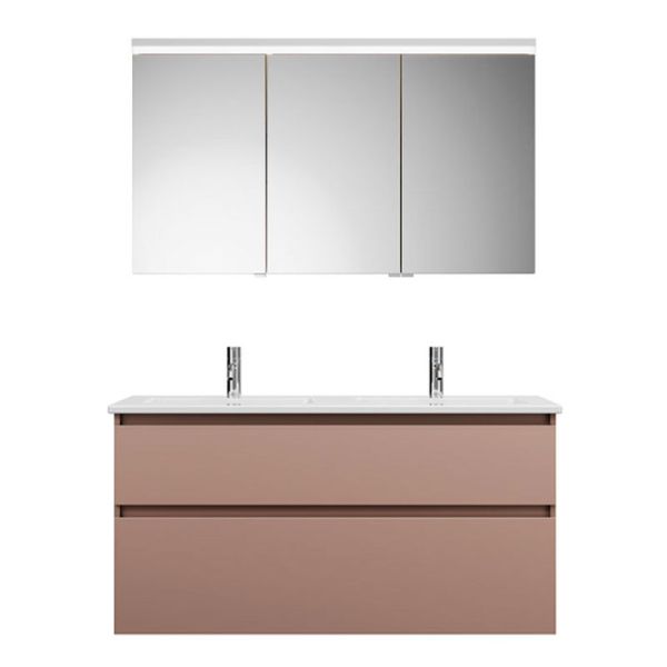 Burgbad LIN20 Badmöbel Set 123 cm Skizze