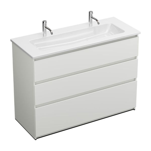 Burgbad LIN20 Waschtisch mit Unterschrank Set 123 cm A1