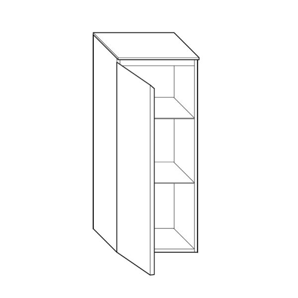 Burgbad LIN20 Mittelschrank - 40 cm Skizze
