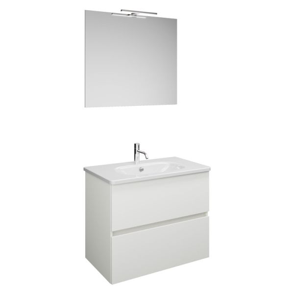 Burgbad Rocio Badmöbel Set 80 cm Weiß Matt