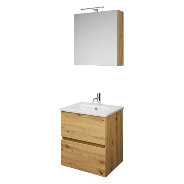 Burgbad Rocio Badmöbel Set 60 cm Eiche Dekor Urban