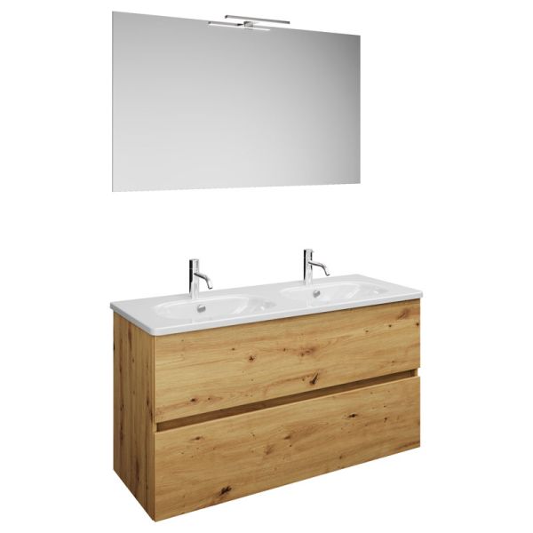 Burgbad Rocio Badmöbel Set 120 cm Eiche Dekor Urban