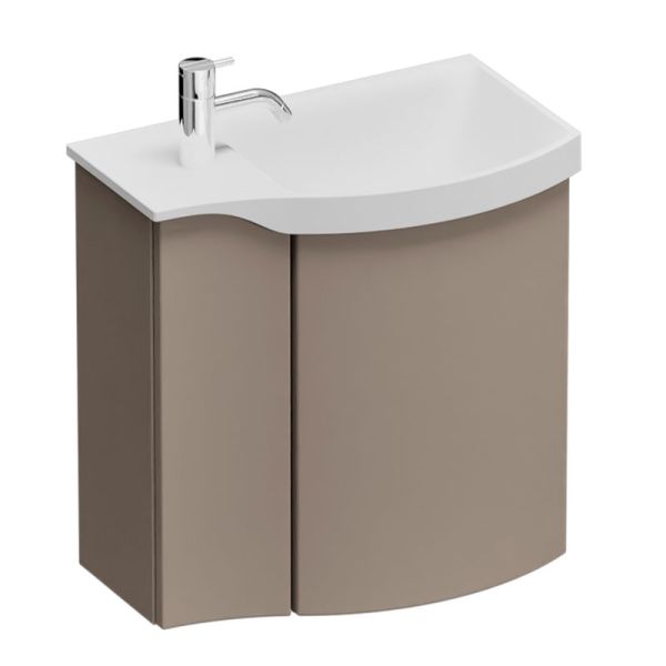 Burgbad Sinea 3.0 Waschtisch mit Unterschrank Gäste Bad Set 6 - 52 cm
