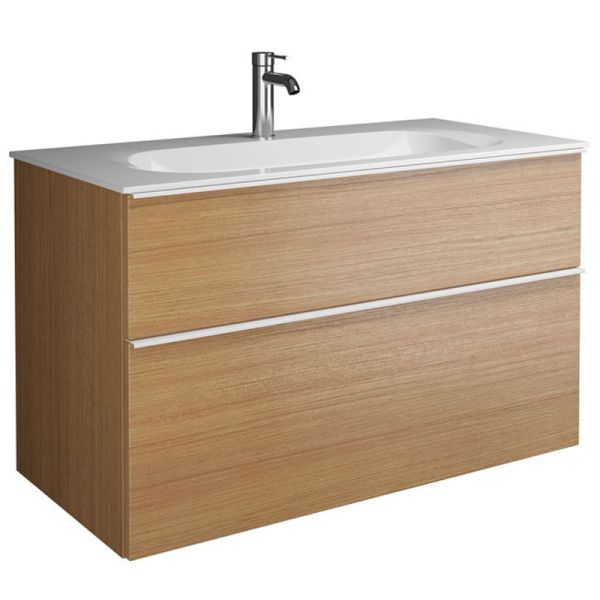 Burgbad Fiumo 2.0 Waschtisch mit Unterschrank Set - 102 cm