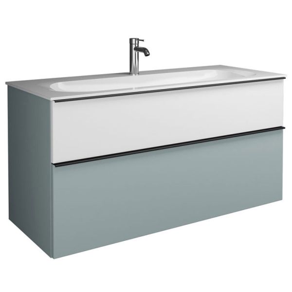 Burgbad Fiumo 2.0 Waschtisch mit Unterschrank Set - 122 cm