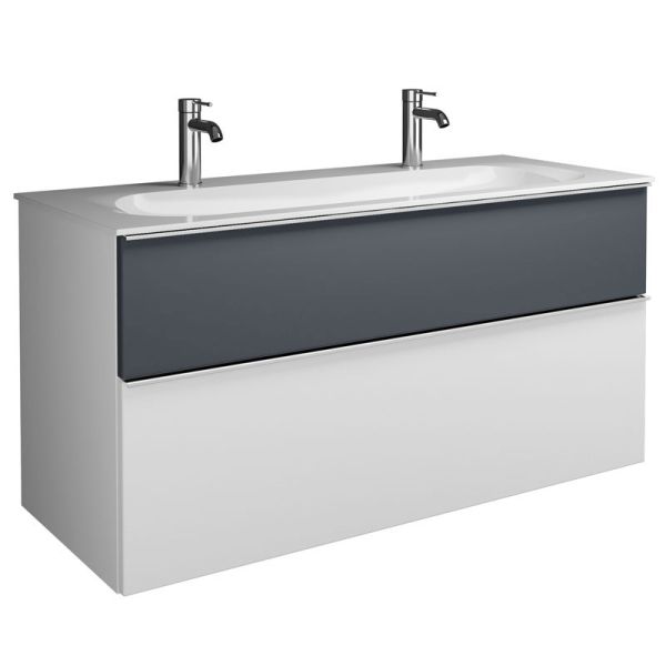 Burgbad Fiumo 2.0 Waschtisch mit Unterschrank Set - 122 cm