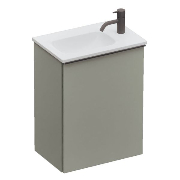 Burgbad Fiumo 2.0 Waschtisch mit Unterschrank Set - 47 cm