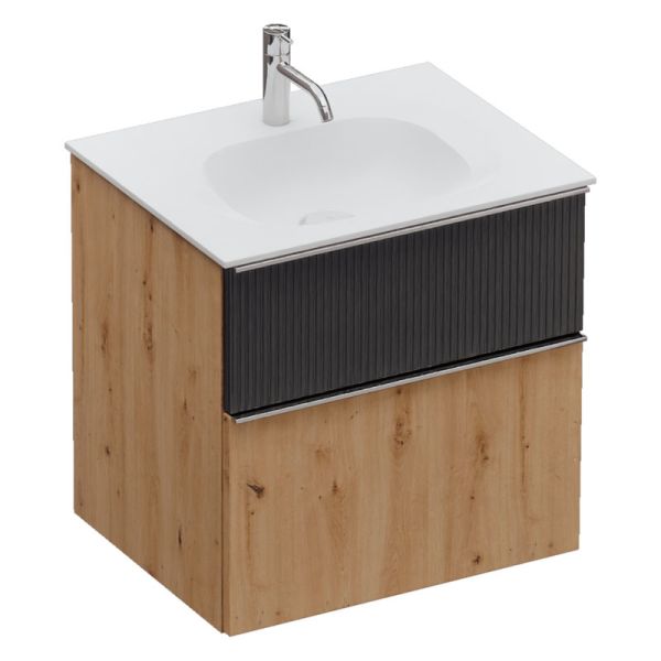 Burgbad Fiumo 2.0 Waschtisch mit Unterschrank Set - 62 cm