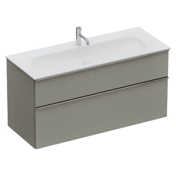Burgbad Fiumo 2.0 Waschtisch mit Unterschrank Set - 122 cm