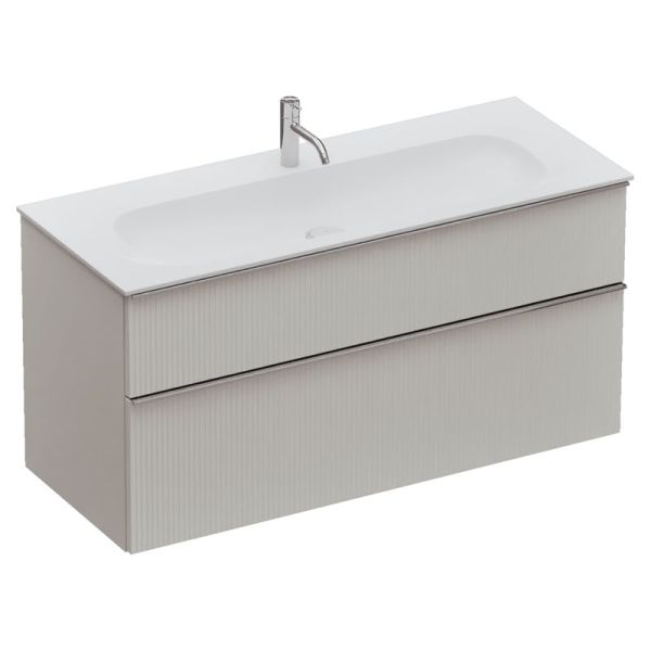 Burgbad Fiumo 2.0 Waschtisch mit Unterschrank Set - 122 cm