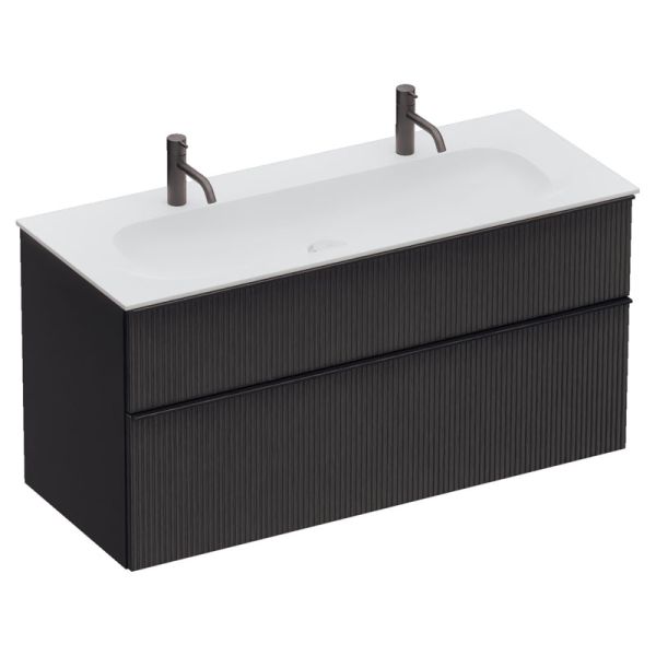 Burgbad Fiumo 2.0 Waschtisch mit Unterschrank Set - 122 cm