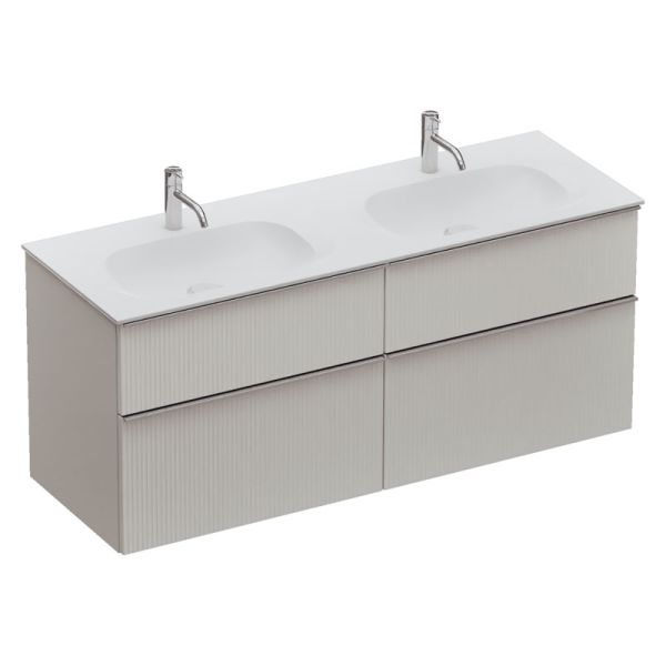 Burgbad Fiumo 2.0 Waschtisch mit Unterschrank Set - 142 cm