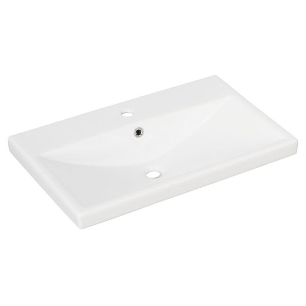 Fackelmann Becken Einbauwaschtisch - 70 cm, Keramik
