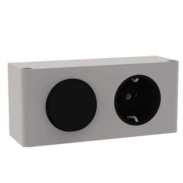 Fackelmann Compact Line Schalter-Steckdosen-Elem. - 13,9 cm