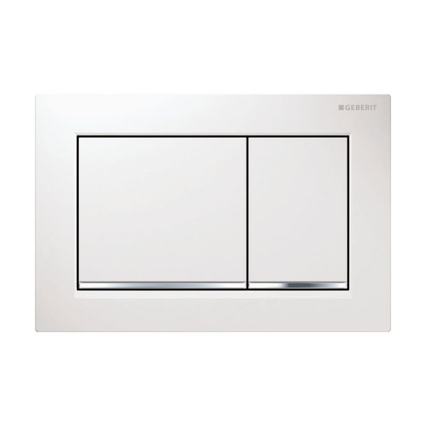 Geberit Omega20 Drückerplatte WC für 2-Mengen-Spülung
