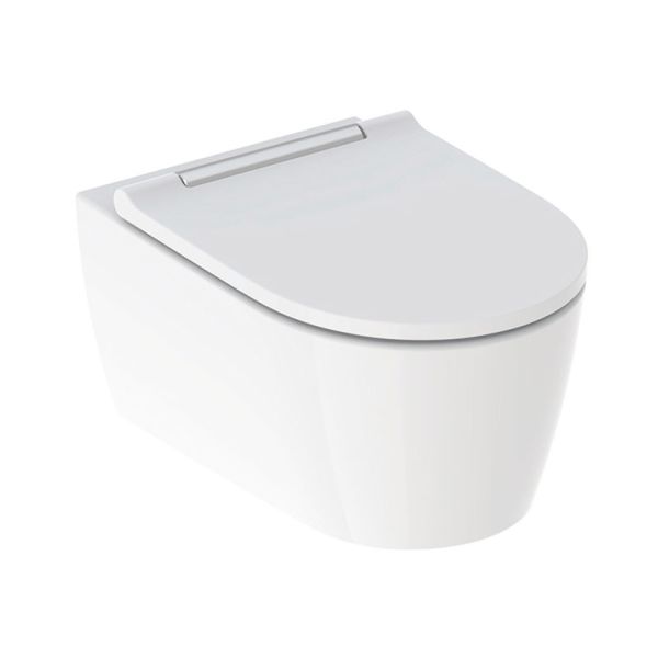 Geberit ONE WC-Set Wand-WC Tiefspüler spülrandlos mit WC-Sitz