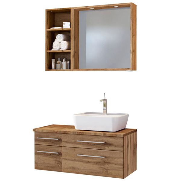 Held Möbel Davos Badmöbel Set 39 - 90 cm